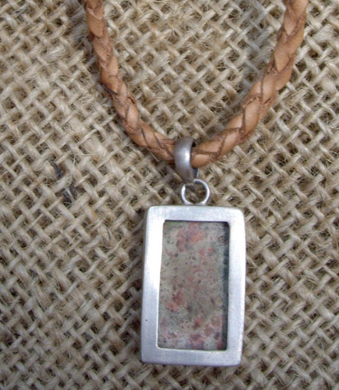 Pendant Unakite & Silver